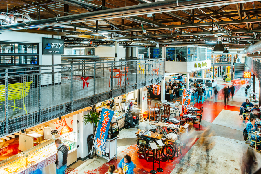 Stanley Marketplace interior food hall